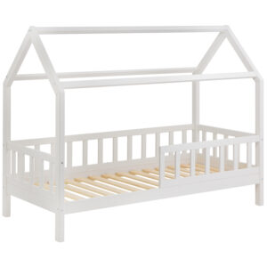 Solid Wooden Housebed Deluxe 90×200 White lacquer