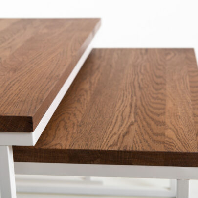 Valgningsguide og plejevejledning til sofaborde af massivt træ