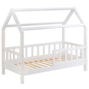 Solid wooden Housebed Deluxe 80×160 – White lacquer