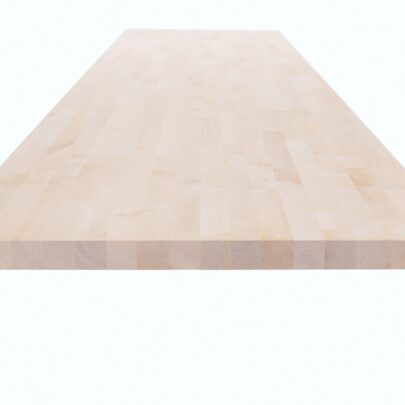 Lakerede træbordplader: løsninger i lamineret birk og eg til dit køkken