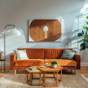 Mid-century modern style coffee table set for the living room