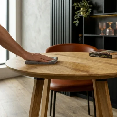 Söögilaua hooldus ja puhastamine: puidu ilu säilitamine aastakümneteks