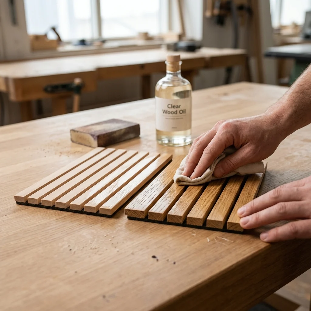 Finishing oak and birch